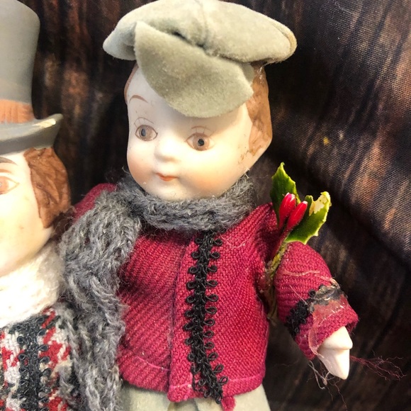 Tiny Tim and Bob Cratchit ceramic ornament - Picture 3 of 5